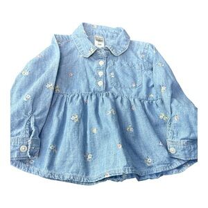 OshKosh B'gosh Blue Floral Blouse